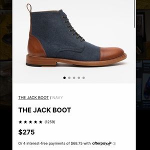 NWT Taft Jack Boot (Navy)